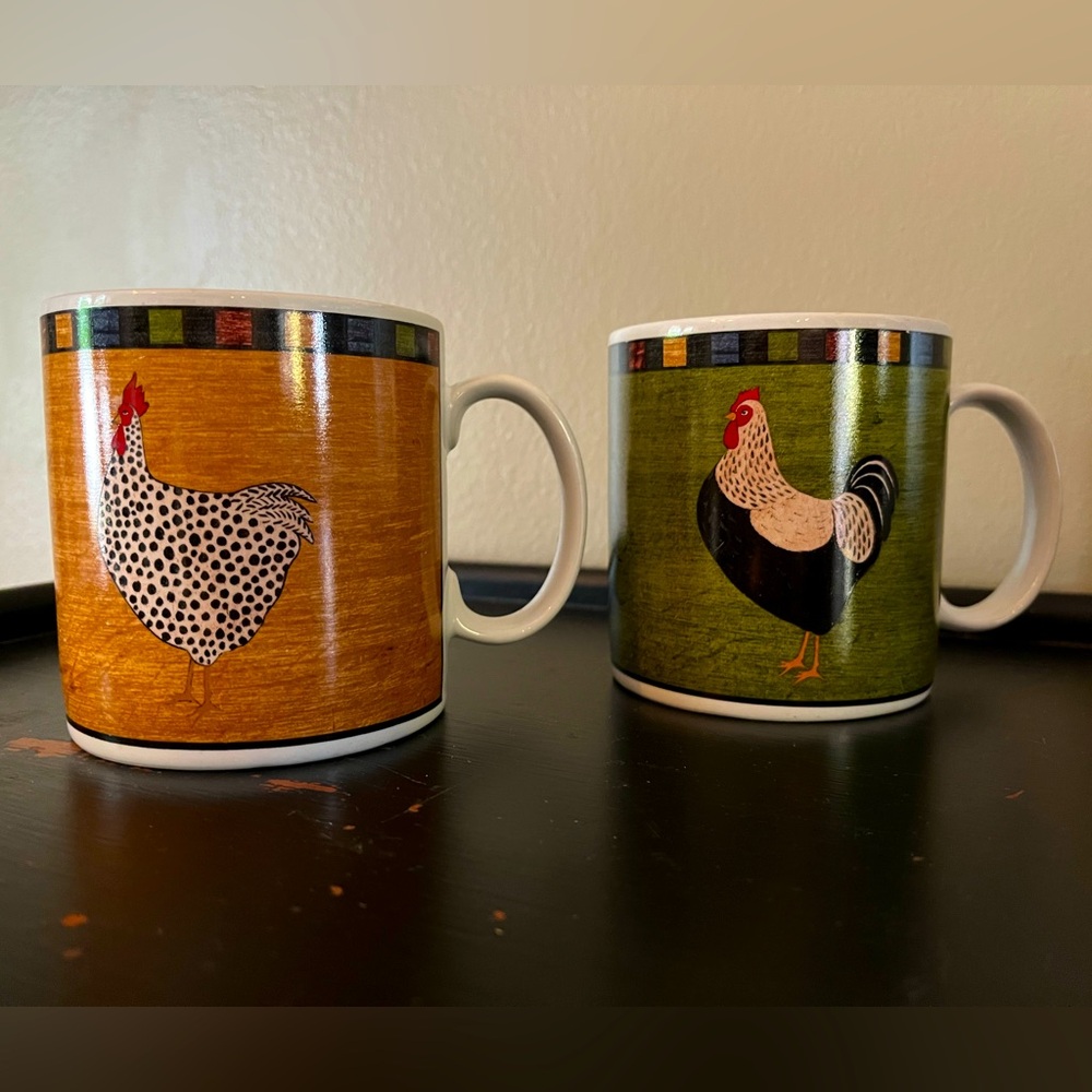 ONEIDA- (2) Chicken 🐓 🐓 S E T /Mug Sakura-Brandon House Warren Nimble